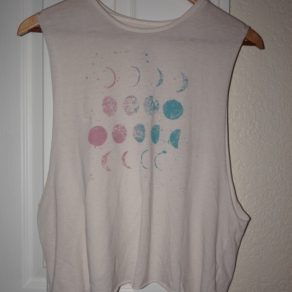 Thieving Hearts tank top with Moon phases Size L